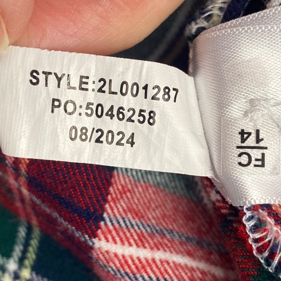 VINEYARD VINES Women’s Flannel PJ Set Long Sleeves in Size XL*** - Picture 12 of 12